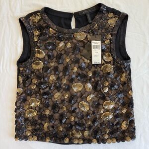 NWT Title:
BCBGMAXAZRIA Porshea Sequin Top‎ NEW XS – $288 Retail